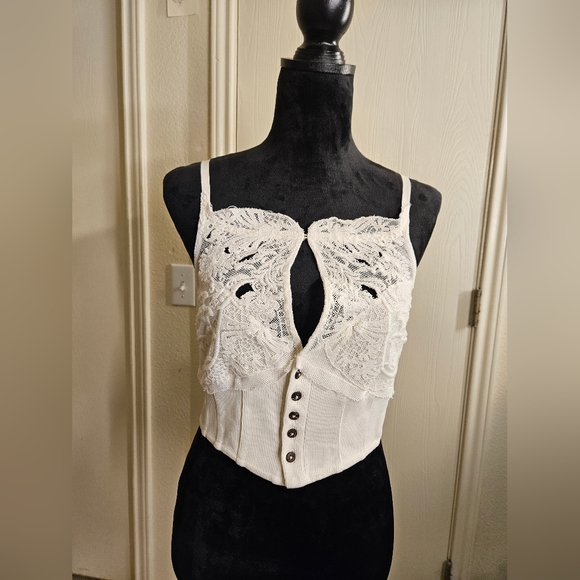 NWT Free People Button up Top - Picture 2 of 10